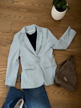 CICY BELL Casual Women Blazer in Baby Blue, NWOT
